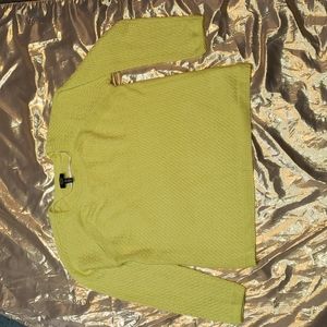 JONES New York Signature Florescent Yellow Sweater Size Large